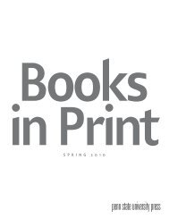 a PDF copy of our most recent Books in Print catalog - Pennsylvania ...