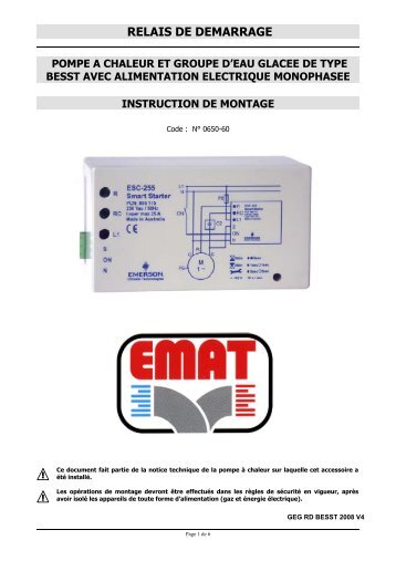 RELAIS DE DEMARRAGE - EMAT