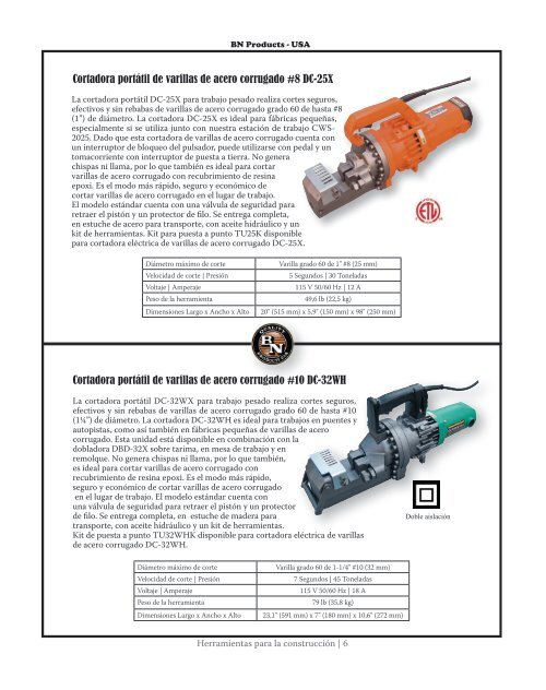 Herramientas para la construcciÃ³n - BN Products