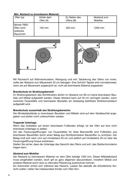 Aufstellungs- und Bedienungsanleitung 7642,7644 ... - Traumofen