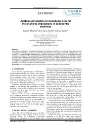 Anatomical variation of mandibular second molar and its ... - Rjme.ro