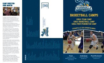 Girls Basketball Camp Brochure [PDF] - Cedarville University