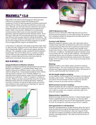 Ansys Ansoft Maxwell (.pdf 921 KB) - PhilonNet Engineering Solutions