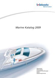 Marine Katalog 2009 - Webasto Marine Comfort