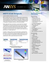 ANSYS nCode DesignLife - PhilonNet Engineering Solutions