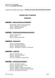 cahier des charges - ZoneDActivite.com