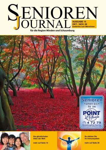 Ausgabe 15 - Okt. / Nov. 2009 - Senioren Journal