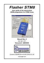 flasher stm8.pdf - SEGGER Microcontroller