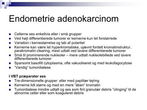 Endometriekancer og extrauterine metastaser - Dansk ...