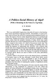 A Politico-Social History of Algol - Software Preservation Group