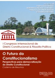O Fututo do Constitucionalismo - Caderno de Resumos [2014][l]
