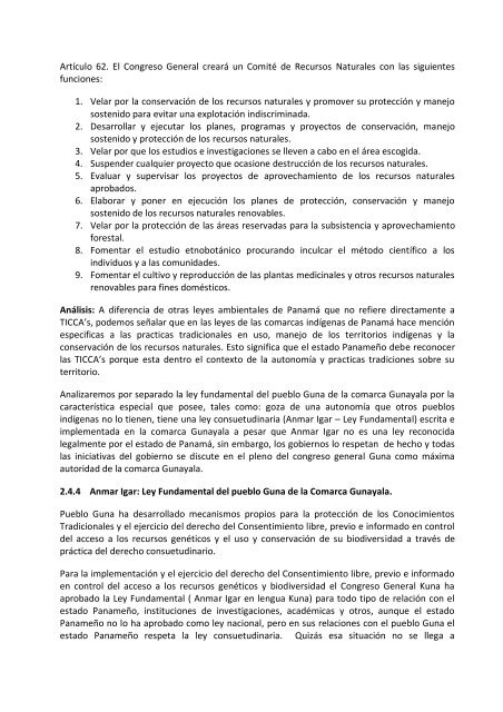 análisis de derecho internacional, legislación ... - Natural Justice