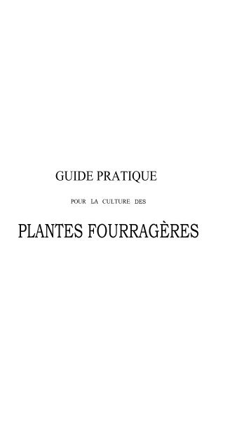 PLANTES FOURRAGÃRES