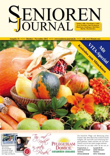 Ausgabe 33 - Okt. / Nov. 2012 - Senioren Journal