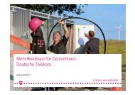 Mehr Breitband fÃƒÂ¼r Deutschland. Deutsche Telekom.