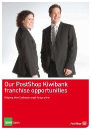 Our PostShop Kiwibank franchise opportunities - New Zealand Post