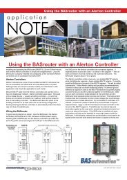 Using the BASrouter with an Alerton Controller - Contemporary ...