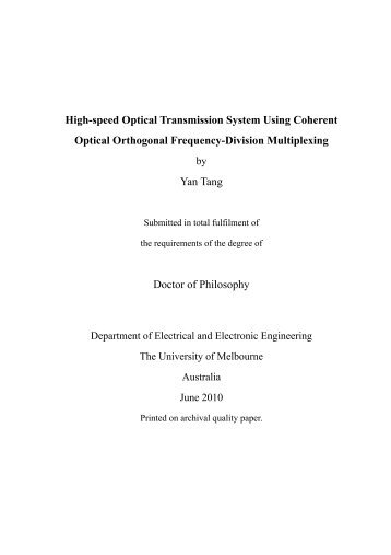 High-speed Optical Transmission System Using Coherent Optical ...