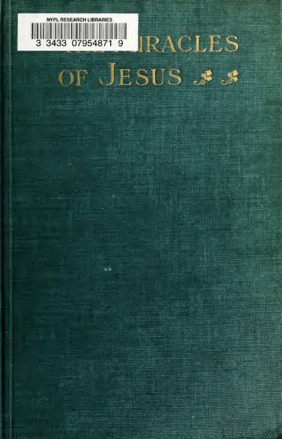 The miracles of Jesus - Classical Christian Literature by Athleo.net