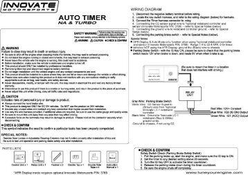 Auto-Timer Manual - Innovate Motorsports