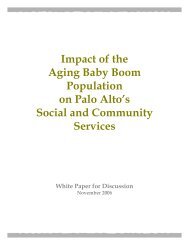 Impact of the Aging Baby Boomer Population on Palo ... - Avenidas