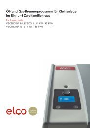 Fachinformation VECTRON 1 - ELCO Heating solutions