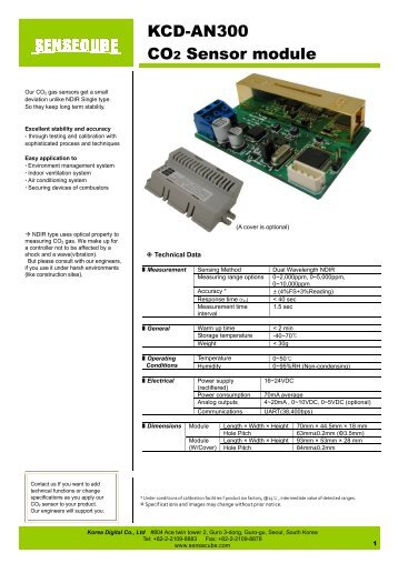 KCD-AN300 CO2 Sensor module
