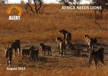 AFRICA NEEDS LIONS - African Lion & Environmental Research Trust