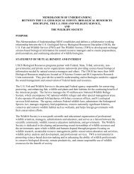 MEMORANDUM OF UNDERSTANDING BETWEEN ... - the USGS