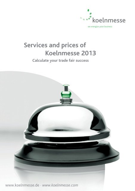 Technical services catalogue 2013 (PDF) - Photokina