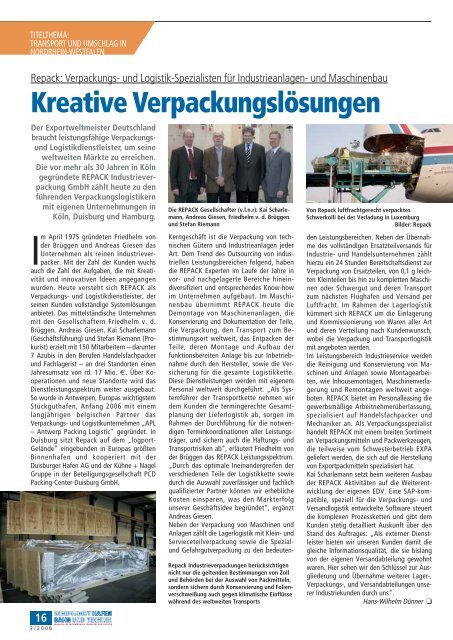 MAGAZIN FÃœR INTERMODALEN TRANSPORT UND LOGISTIK