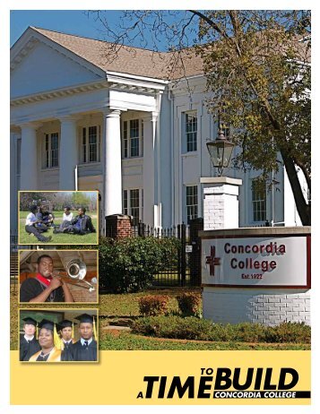 A Time to Build - Concordia College