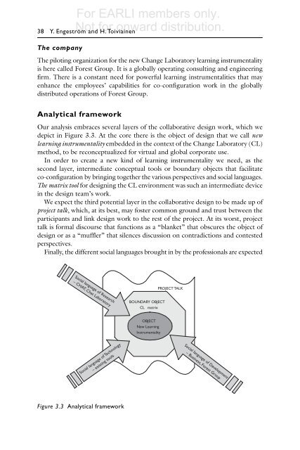 Learning Across Sites: New tools, infrastructures and practices - Earli