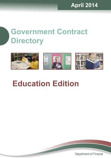 Government Contract Directory: Education Edition - Gem