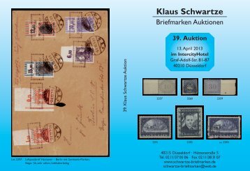 Klaus Schwartze - Schwartze Briefmarken