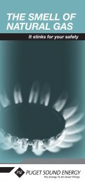 THE SMELL OF NATURAL GAS - Puget Sound Energy