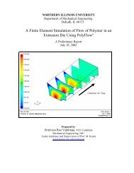 A Finite Element Simulation of Flow of Polymer in an ... - Kostic