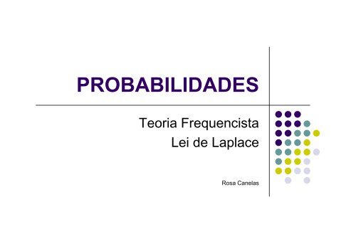 Definição frequencista de probabilidade e Definição de Laplace ...