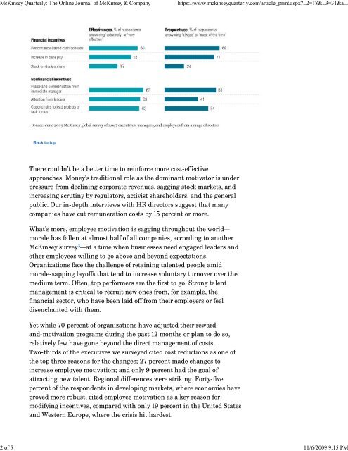 McKinsey Quarterly: The Onl... - Cornerstone Business Solutions