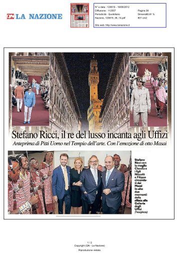 Stefano Ricci, il re del lusso incantya gli Uffizi - Comune di Firenze