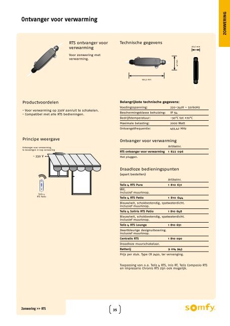 Afstandsbedieningen - Somfy