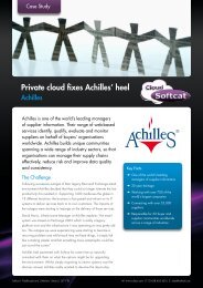 Private cloud fixes Achilles' heel - Softcat