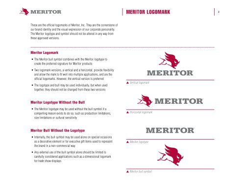 CORPORATE BRAND IDENTITY - Meritor