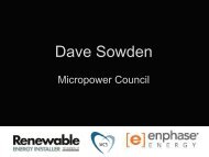 Dave Sowden - Renewable Energy Installer
