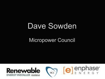 Dave Sowden - Renewable Energy Installer