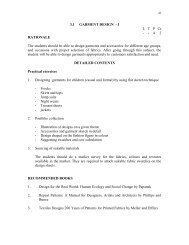 3.1 GARMENT DESIGN - I L T P Cr -  - 4 2 RATIONALE The ...