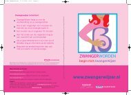 brochure foliumzuur - Straks zwanger worden