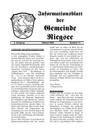 Gemeinde Riegsee - Verwaltungsgemeinschaft Seehausen am ...