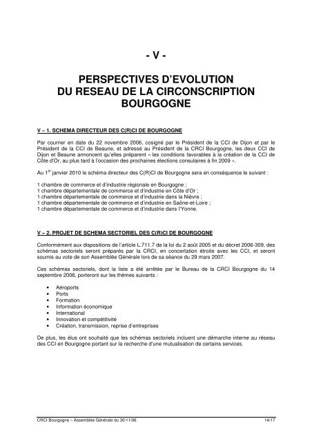 extrait du registre des deliberations - CCI CÃ´te-d'Or