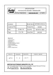 SMT8585-05H03 LF - BeStar Acoustic Components